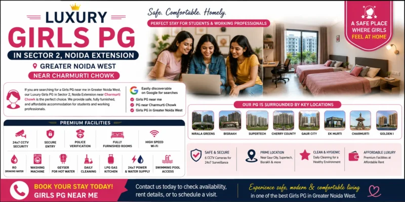 GIRLs Pg In Greater Noida