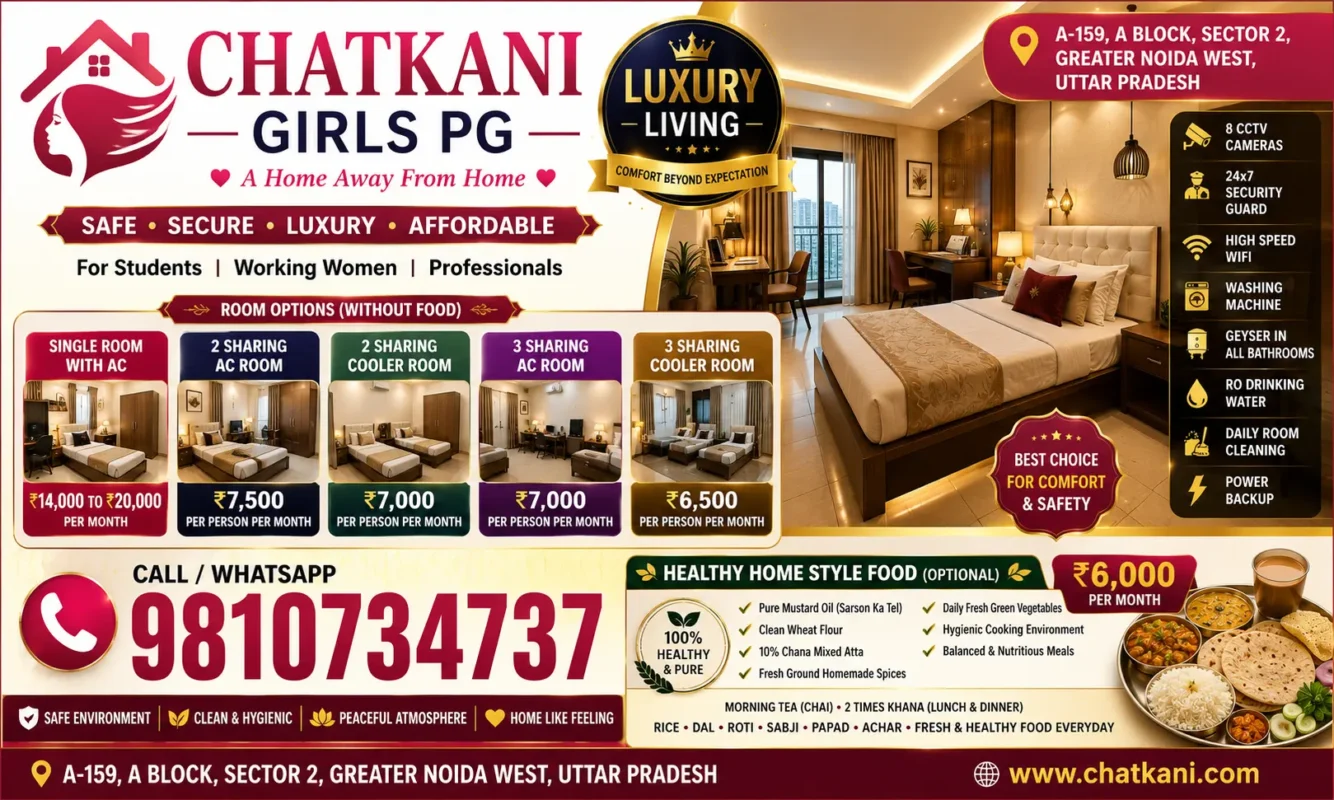 Girls PG Room Price in Sector 2, Noida Extension | Greater Noida West