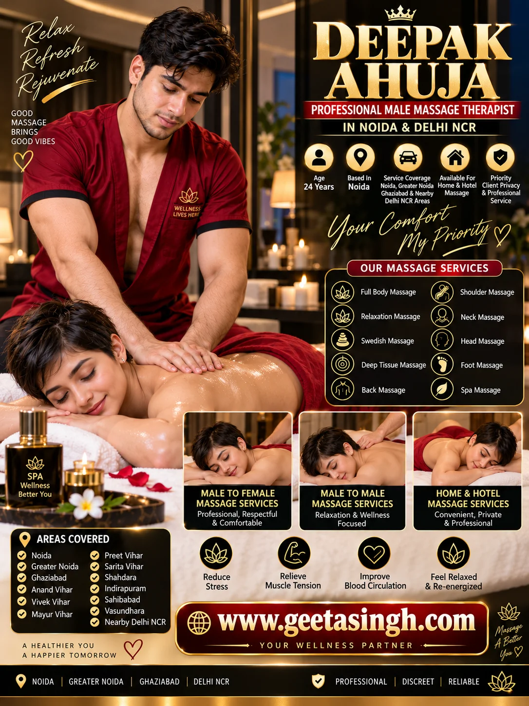 Kunal Male Massage Therapist Delhi