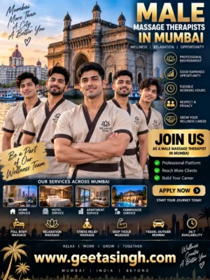 Experienced male wellness therapists providing professional full body massage services across Mumbai